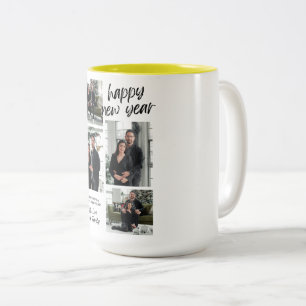 Wishing you Happy New Year with Love Family Mug