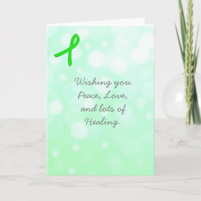 Wishing you Healing Lyme Disease Friendship Thank You Card (Front)