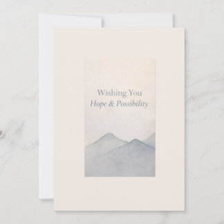 Wishing You Hope & Possibility – Elegant New Year Holiday Card