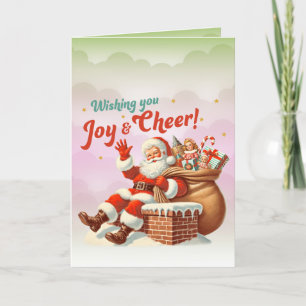 Wishing You Joy and Cheer Christmas Holiday Card