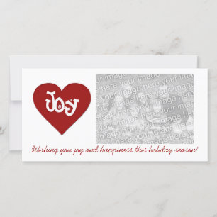 Wishing you joy and happiness holiday card