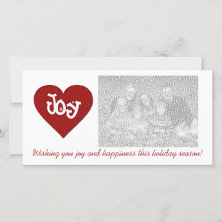 Wishing you joy and happiness holiday card