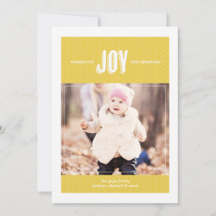 Wishing You Joy - Holiday Photo Greeting Card