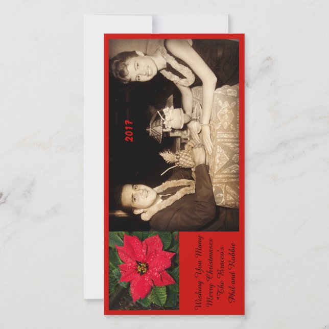 Wishing You Many Merry Christmases Holiday Card (Front)