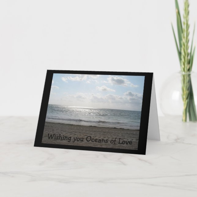 Wishing you Oceans of Love Card (Front)