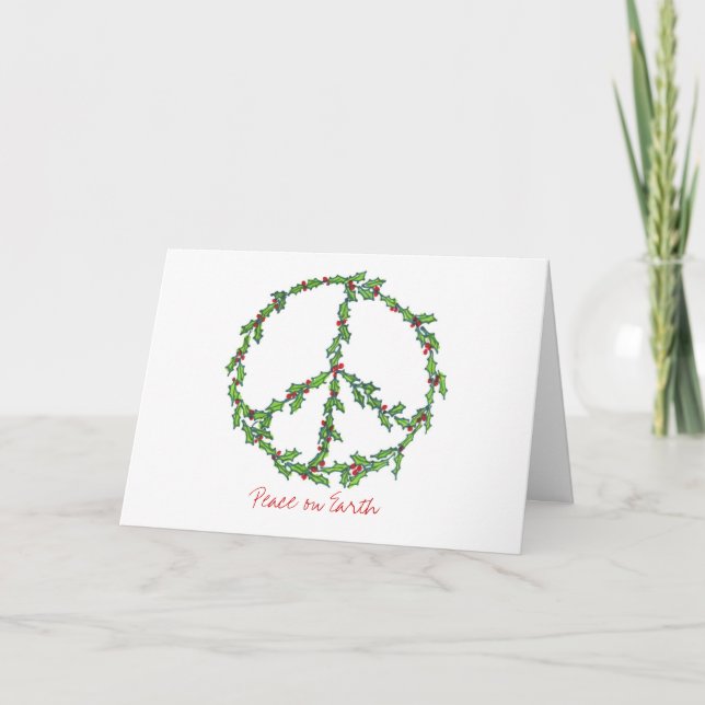 Wishing you Peace Holiday Card (Front)