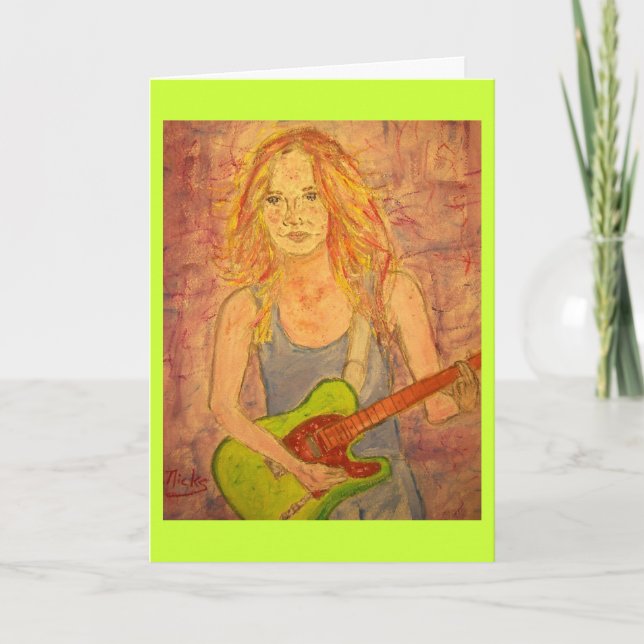 wishing you peace on earth  Songstress Holiday Card (Front)