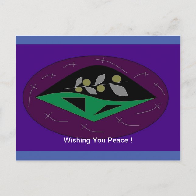 wishing you peace postcard (Front)