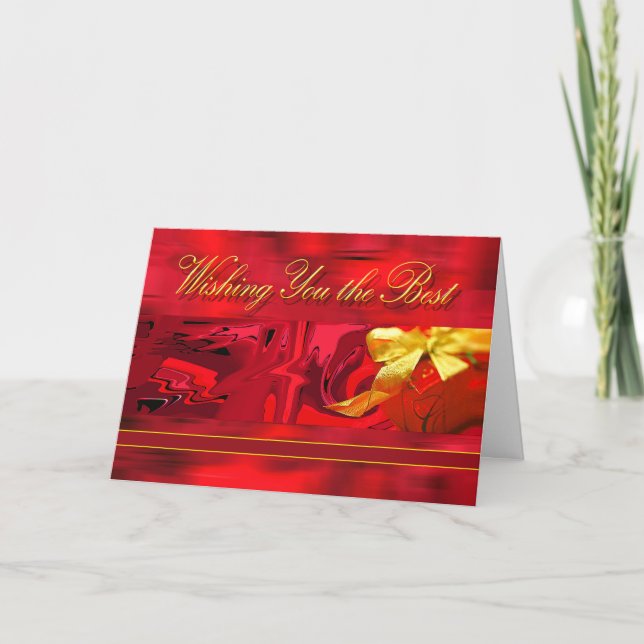 Wishing you the Best Christmas Holiday Card (Front)