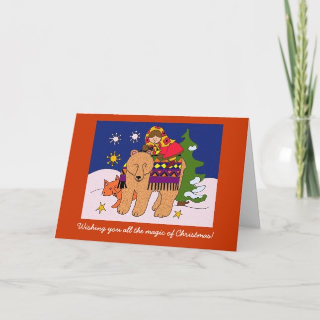 Wishing You the Magic of Christmas Holiday Card (Front)