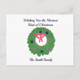 Wishing you the merriest kind of Christmas Postcard