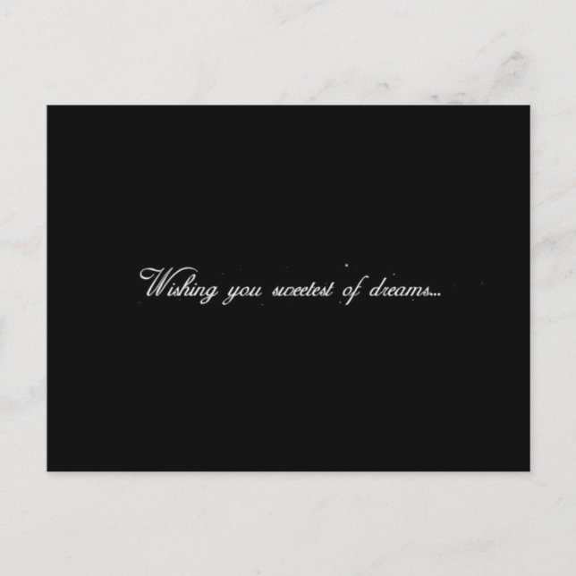 WISHING YOU THE SWEETEST OF DREAMS GOODNIGHT EXPRE POSTCARD (Front)