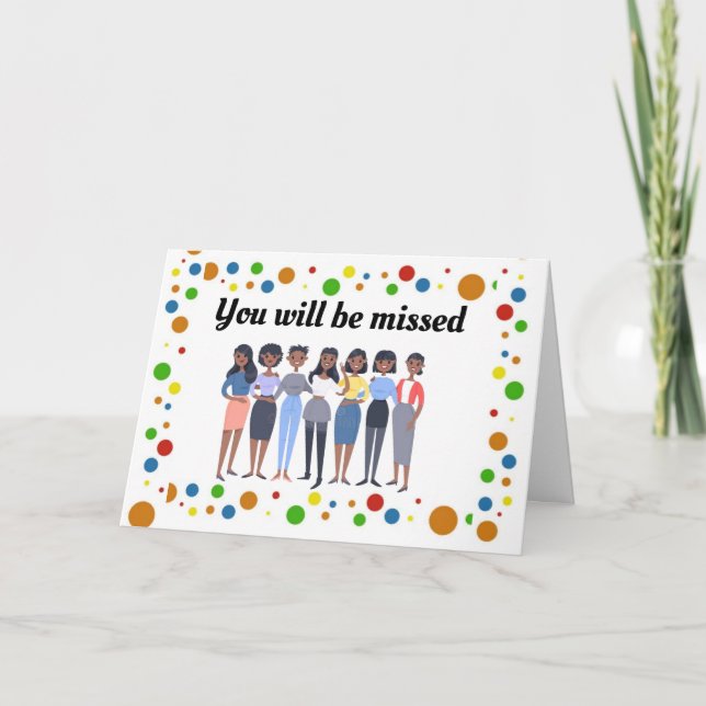 WISHING YOU **THE VERY BEST** AND GOODBYE CARD (Front)