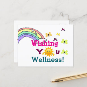 Wishing You Wellness Postcard