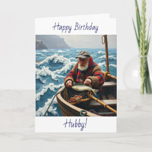 Wishing your Husband a Happy Birthday   Fishing  Card