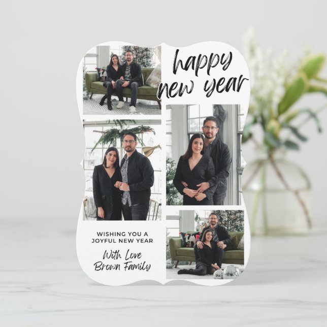 #WishingyouAJoyfulNewyearwithLoveHolidayCard Holiday Card (Standing Front)