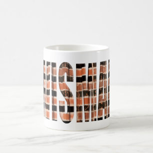 Wismar with local brick overlay coffee mug