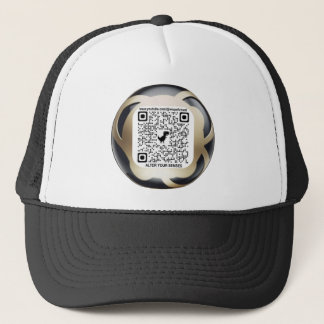 Wisp Of Visual Print Design with QR code Trucker Hat