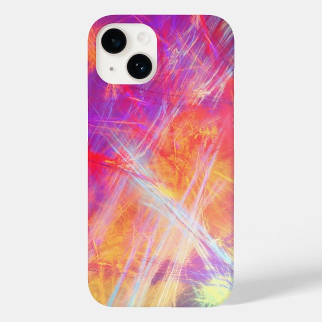 Wispy Abstract Multi-Colour Case-Mate iPhone Case (Back)