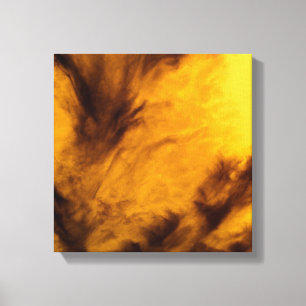 Wispy Clouds - Golden Canvas Print