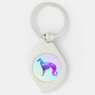 Wispy Silken Windhound  Key Ring