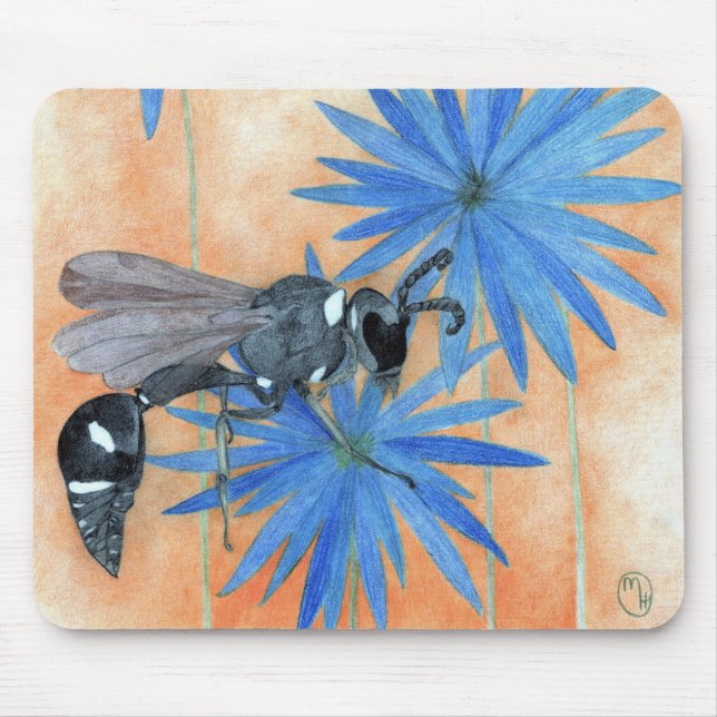 "Wispy Wasp" Mouse Mat (Front)