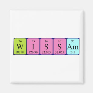 Wissam periodic table name magnet