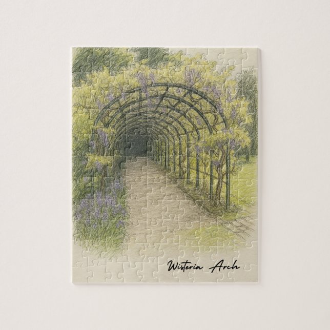 Wisteria Arch Jigsaw Puzzle (Vertical)