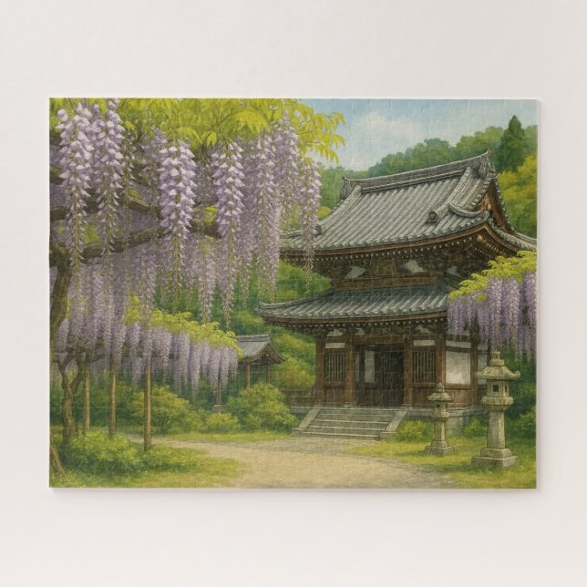 Wisteria at Byakugo-ji Temple Jigsaw Puzzle (Horizontal)