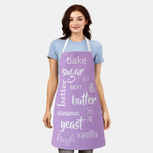 Wisteria Baking Words Apron