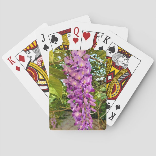 Wisteria Bloom Playing Cards (Back)