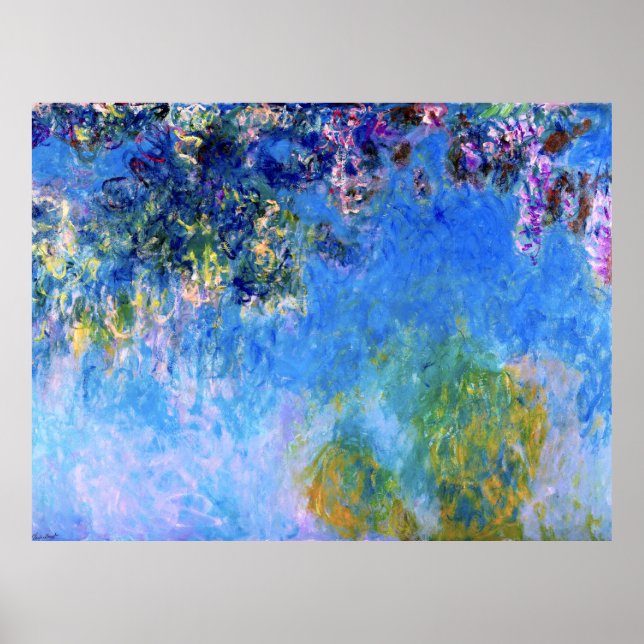 Wisteria by Impressionist Claude Monet Poster (Front)