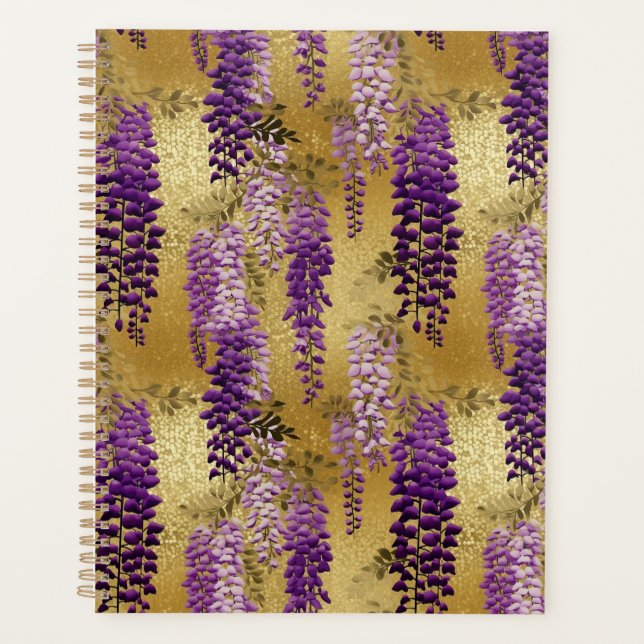 Wisteria Chiyogami Planner (Front)