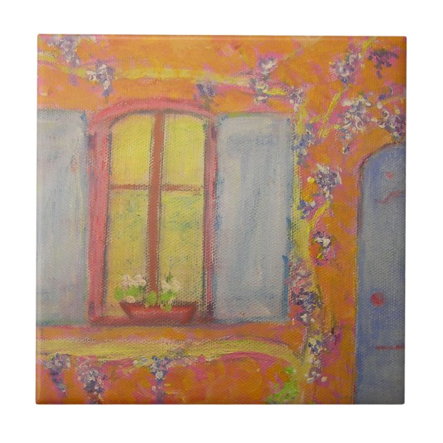 Wisteria Cottage provence france Tile (Front)