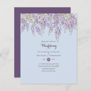 Wisteria Floral Garden Lavender Wedding Dusty Blue