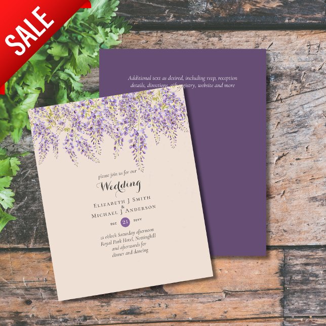 Wisteria Floral Garden Lavender Wedding Peach  (Creator Uploaded)