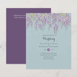 Wisteria Floral Garden Lavender Wedding Sage