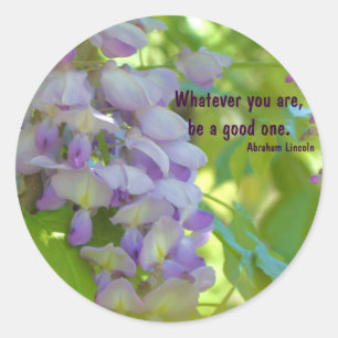 Wisteria Flower Attitude Quote Sticker