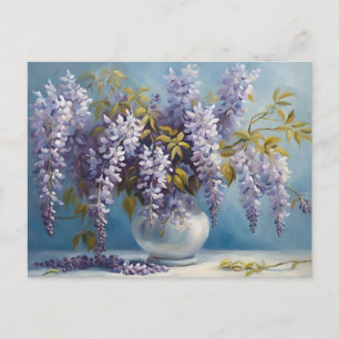 Wisteria Flowers Bouquet  Postcard