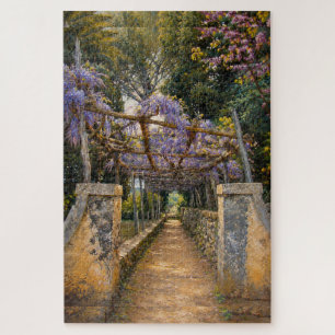 Wisteria Garden Path Jigsaw Puzzle