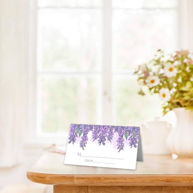 Wisteria Garden Wedding Reception Place Card (Creator Uploaded)