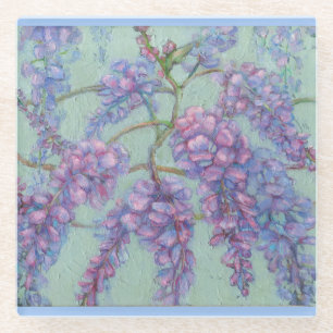 Wisteria Glass Coaster