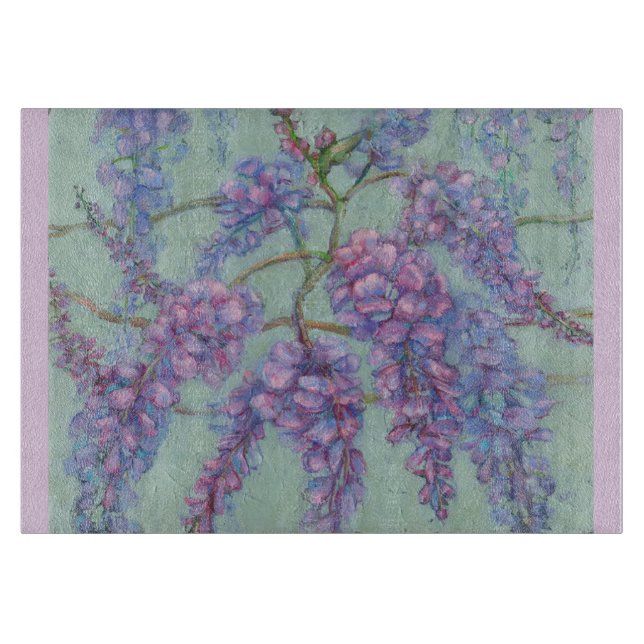 Wisteria Glass Cutting Board (Front)