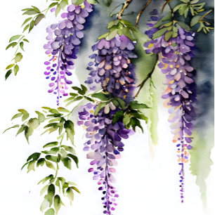 Wisteria in the Shade Decoupage Tissue Paper