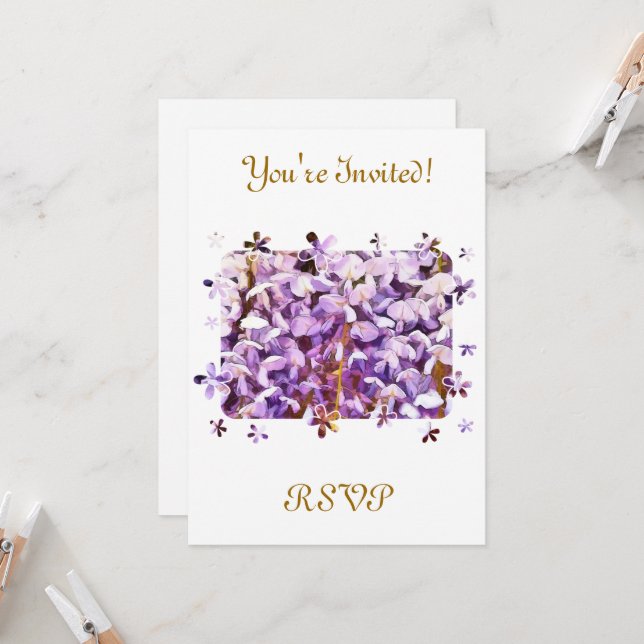 WISTERIA INVITATION (Front/Back In Situ)