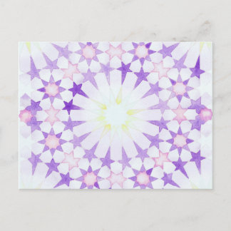 'Wisteria' Islamic geometry postcard