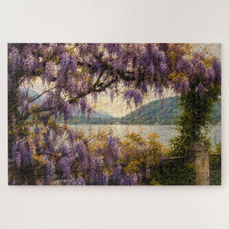 Wisteria Italy Lake View Puzzle