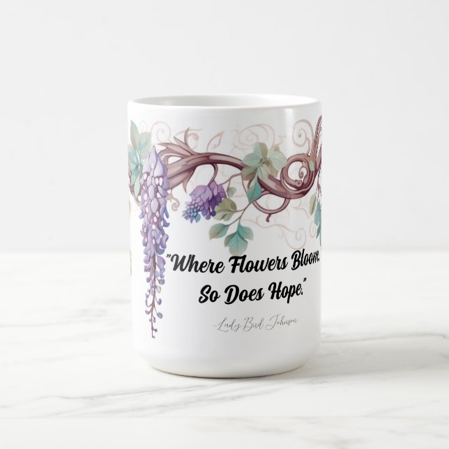 Wisteria Lady Bird Quote Mug (Center)