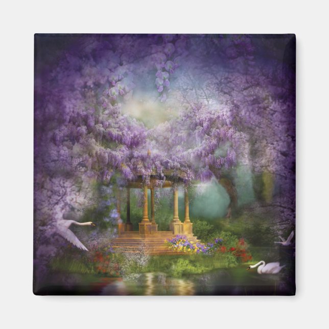 Wisteria Lake Art Magnet (Front)