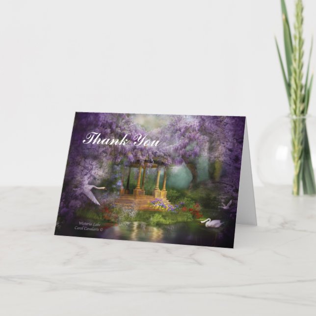 Wisteria Lake Thank You Card (Front)